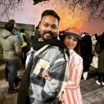 Manimegalai Instagram - Happyyy New Year 2023 Chottiiiii’s 💖 Starting this year with Spectacular New Year Fireworks display in London 🇬🇧 Let this year be amazingly marvellously fantastic for all of us 🥰🔥 Luvvv yu all😘 #london #fireworks #HussainManimegalai #2023 #HappyNewYear London Eye