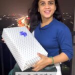 Manimegalai Instagram - Wedding Anniversary celebration officially begins 🕺 Beautiful gift From Iraivi😎 That too my Favo colour 💜💜💜 Thank you for Jeyashree & Rajesh brother for taking ur time & wishing for our spcl day. Loved this Saree with our Pic & Wedding date. Can’t wait to wear this Lovely silk saree 😍 @iraivibridalshowroom