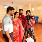 Manimegalai Instagram - Our First TV Ad shoot Together 🎥 Shot Today 😎 @mehussain_7 Rendu perum Jodiya paaka nalla irukoma nu camera paathu check pannitu irundhom 😹 MUA : @nirmala_makeupartistry Jewells : @new_ideas_fashions