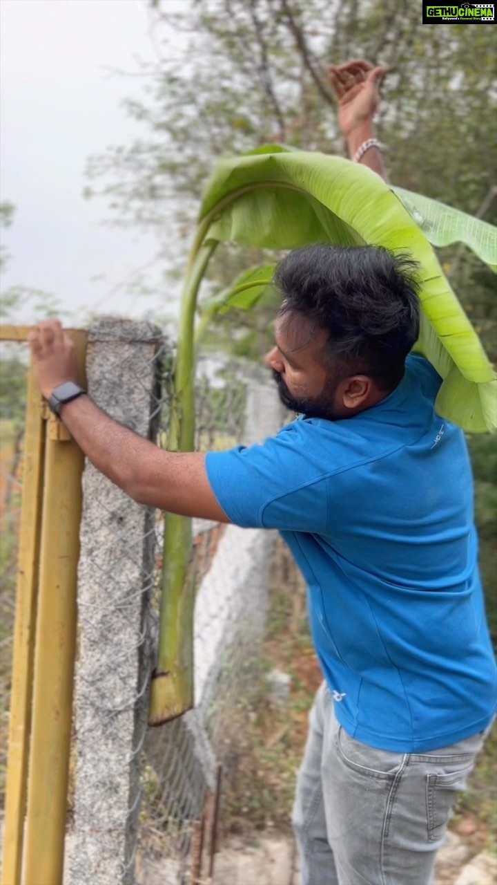 Manimegalai Instagram - தோட்டத்து ஆயுத பூஜை Celebration 🎉🙏 #VillageSeries #village Full video on “Hussain Manimegalai” youtube channel 🙌 Link On BIO 💛