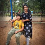 Manjula Paritala Instagram - #Myprince 🤴❤️and mom behind me as always