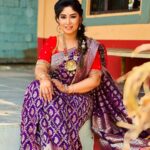 Manjula Paritala Instagram - #purplelove ♥️ #saree @sareesbyrenubindu #blouse @shilpareddy_couture
