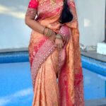 Manjula Paritala Instagram - #manalni preminchevallu E matani chapinapudu ♥️😍 #saree @ss_fashion_weavers_closet
