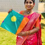 Manjula Paritala Instagram - #Happy Sankranthi 🪁 #banarassaree @banaras_gallery_hyd
