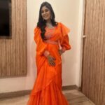 Manjula Paritala Instagram - #🌟🌟 #semi draped saree @pinkpetalsdesignhouse