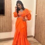 Manjula Paritala Instagram - #🌟🌟 #semi draped saree @pinkpetalsdesignhouse