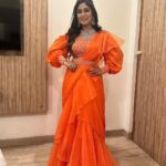 Manjula Paritala Instagram - #🌟🌟 #semi draped saree @pinkpetalsdesignhouse