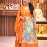 Manjula Paritala Instagram – #Highlighted work on pen Kalamkari dress @label_srivastra