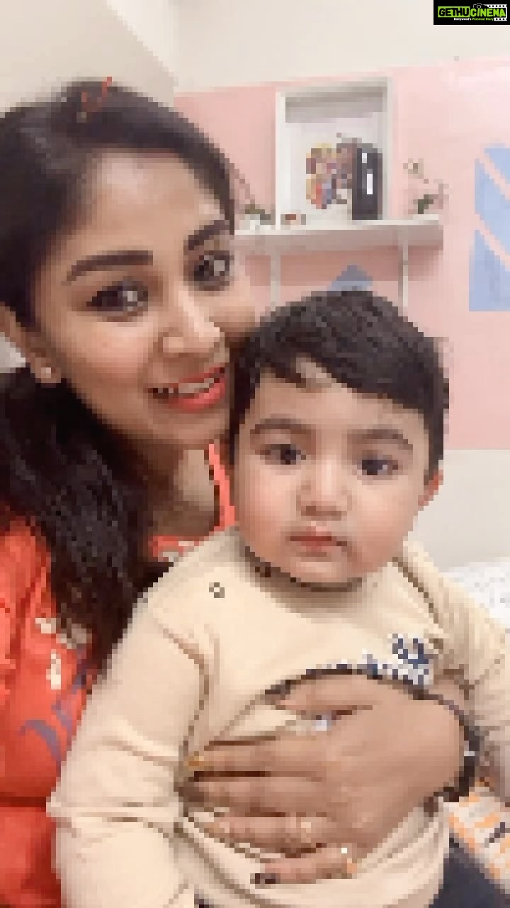 Manjula Paritala Instagram - #with my cutie pie 🥰 ♥️ #trendingaudio #hopping into trendingreels @rudvedjai