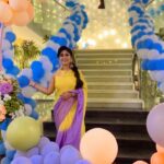 Manjula Paritala Instagram - #💛💜 #kaanunnakalyanam #sitaramam #saree @karthika_designer_studio