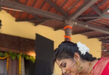 Manjula Paritala Instagram - #elegance of saree is the only beauty that never fades 💕 #satin Banaras saree @houseof.raadhya_sarees