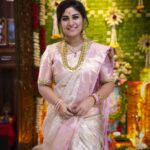 Manjula Paritala Instagram – #all abt Pooja at home #full video in our yt channel #manjulanirupam #linkinbio👆 
#kanchipattu saree @weaving_thread