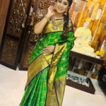 Manjula Paritala Instagram - #all abt Ugadhi #watch our yt for celebrations #link in bio #manjulanirupam #kanchisilksaree @pattusareeswholesale