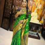 Manjula Paritala Instagram - #all abt Ugadhi #watch our yt for celebrations #link in bio #manjulanirupam #kanchisilksaree @pattusareeswholesale