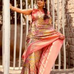 Manjula Paritala Instagram - #A smile is a Curve that sets everything straight 😊🥰 #saree @mayi_label