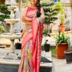 Manjula Paritala Instagram - #A smile is a Curve that sets everything straight 😊🥰 #saree @mayi_label