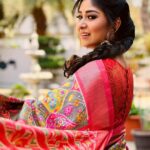 Manjula Paritala Instagram - #A smile is a Curve that sets everything straight 😊🥰 #saree @mayi_label