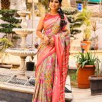 Manjula Paritala Instagram - #A smile is a Curve that sets everything straight 😊🥰 #saree @mayi_label