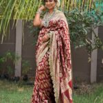 Manjula Paritala Instagram – #saree and maggam work border @studiosaachi