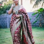 Manjula Paritala Instagram – #saree and maggam work border @studiosaachi