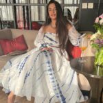 Meera Deosthale Instagram - Click pictures while the sun is still shining on you 💙 Dress by @aachho Styled by @nidhikurda