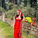 Megha Mathew Instagram - Kashmir ❤️The heaven on earth !!! #kashmir #himachal #himachalpradesh #mountains #kashmirdairies #kashmirdress #loveislove #travelgram #insta #instamood Hadimba Temple - Manali, H.P.