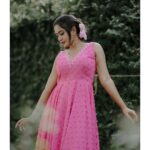 Megha Mathew Instagram - 📷 @_ajay2125 Colour editing @iam.harijith 👗 @drape_studio_jitta @jittasiju @the_drape_studio @mulberry_konni 💎 @adorebypriyanka 💄 @syam__sasidhar_makeup_artist #shoot #photoshoot #pink #dresses #instadaily #instafashion #fashionstyle #looks #insagram. Changanacherry