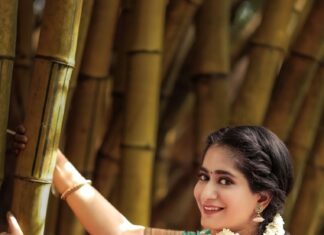 Megha Mathew Instagram - 💛💛💛 #vishu #festival #kerala🌴 #godsowncountry #happiness💕 #traditional #keralagram #traditionalwear.