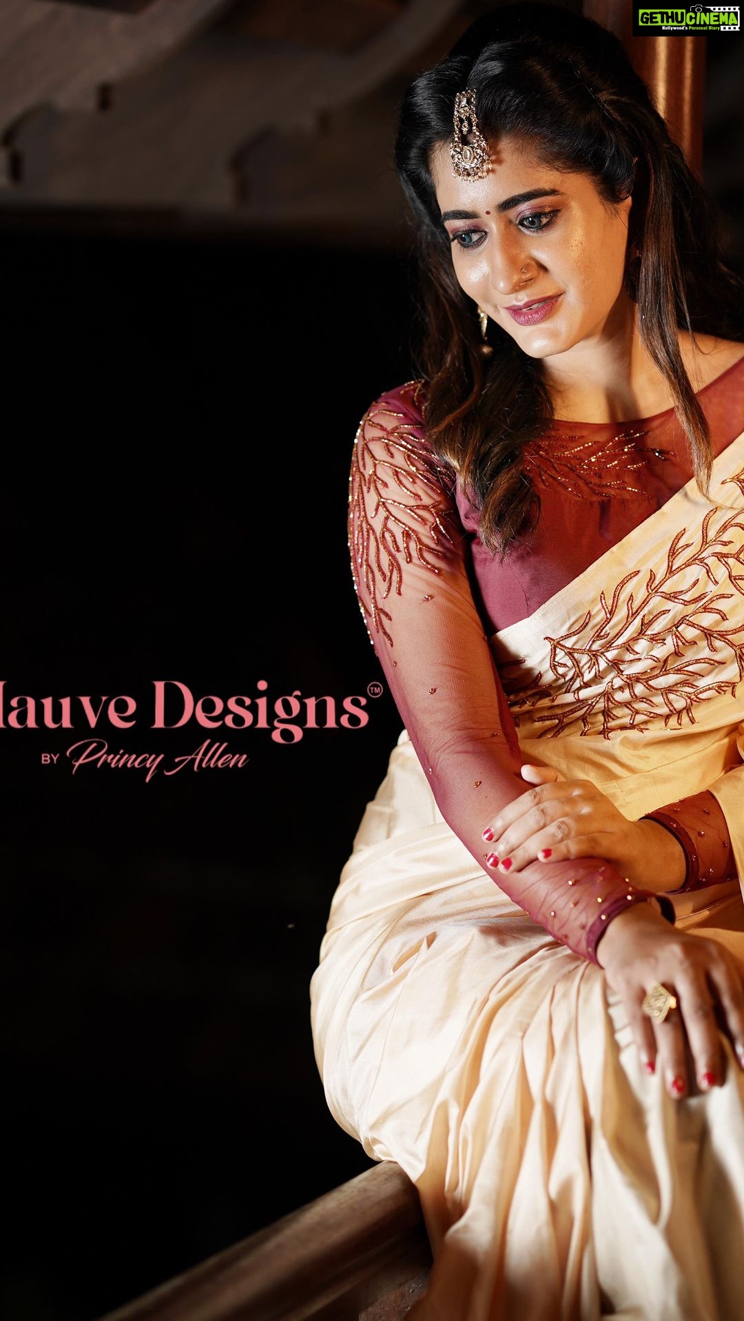Megha Mathew Instagram - We Always Love To Add An Extra Elegance To Your Attire. Handworked Designer Saree & Blouse From Mauve Designs By Princy Allen. Costume: NCS Vastram Designing: @mauve_designs_by_princy_allen In frame: @megha_mathew_ Production house: @_mqproductions Photography: @anulalphotography MUA: @narasimhaswamy_ Creative Direction: @thusharthiruvalla @anandhu_nandhanam Associate Direction: @ft_stig Stylist: @rexokperumal @akshayasyamjith Styling Asst. : @Meg_hamanoj @sidhuna_k_k Art Direction: @sibin._.shaji BTS: jijeshsreekumar Project co-ordinator: @vivek9802 Location: @trivenyriverpalace