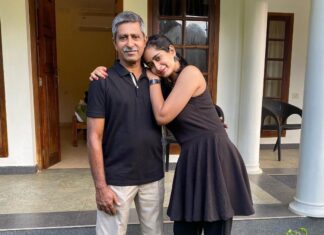 Megha Mathew Instagram - My hero 🦸‍♀️ Pappa I love you so much 😘❤️ #daughterlove #fatherdaughter #loveyou #verymuch #peaceofmind #blackcolor #favorite #myhero #mylife #myworld #youaaremyeverything🥰 Triveny River Palace Resort, Champakulam, Backwaters Alleppey , Kerala