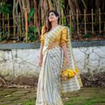 Megha Mathew Instagram - 📸 @sigin_joy Saree by ; @weavers_paradise #saree #sareelove #sareefashion #sareedraping #collaboration