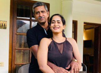 Megha Mathew Instagram - My hero 🦸‍♀️ Pappa I love you so much 😘❤️ #daughterlove #fatherdaughter #loveyou #verymuch #peaceofmind #blackcolor #favorite #myhero #mylife #myworld #youaaremyeverything🥰 Triveny River Palace Resort, Champakulam, Backwaters Alleppey , Kerala