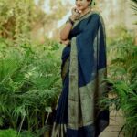 Megha Mathew Instagram – 💙💙💙
📷 @jk_jinu @jk_storiesss 

Saree by ; @varnudais 

💄 @bindumohandas9 

#saree #sareelove #fashionstyle #instadaily #instalike #sareefashion #sareelover Kottayam കോട്ടയം