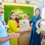 Megha Mathew Instagram – Happly inaugurated @vedhasdesigns_by_saranya 😊🥰thanks for inviting 
Saranya  chechi ❤️

Outfit; @mihaara 

💛All the best keep growing 💛

#botique #inagrationfunction #happy #thankful Thykkatusherry