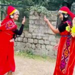 Megha Mathew Instagram - A dance wearing the traditional dress is definitely mandatory😂🙌 These moments of pure joy and excitement will always turn into a lifetime memory. To find people as crazy as you and be friends is amazing. These days willl always be cherished. P.S. I am the absolute worst at dancing so I really am trying hard😂🙊 #manali #travel #travelgram #india #trip