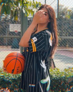 Miesha Saakshi Iyer Instagram - She shoots, she scores 🏀 
@bonkers.corner
