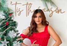 Miesha Saakshi Iyer Instagram - Merry Christmas 🎄🎁❤️ . . Outfit @theluxbug Decor @planwithpals