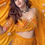 Miesha Saakshi Iyer Instagram - ✨Dakla✨ . . . Outfit @redpine_designs . . . #day4 #yellow 🌼