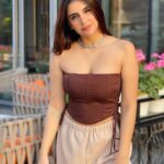 Miesha Saakshi Iyer Instagram - Running out of captions, So this is my caption 🤭 . . . . Corset: @thriftflipmumbai Pants: @urbanic_in . #dxb #dxblife #dubai #dubailife #dubai🇦🇪 #lovemylife #happiness #brown #thrift #corset #dubailove #miesha #mieshaiyer #grateful #gratitude #thankyouforeverything 🧿✨ Dubai, United Arab Emiratesدبي