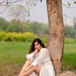 Miesha Saakshi Iyer Instagram - The Perfect Getaway 💭 . . . 📸 : @swagatsharmaphotography . . . . . #dreamy #vibes #aesthetic #whitedress #country #photography #explore #ootd #countryside #greenery #travel #travelgram #fashion #miesha #mieshaiyer #grateful #gratitude #thankyouforeverything 🧿✨
