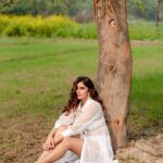 Miesha Saakshi Iyer Instagram - The Perfect Getaway 💭 . . . 📸 : @swagatsharmaphotography . . . . . #dreamy #vibes #aesthetic #whitedress #country #photography #explore #ootd #countryside #greenery #travel #travelgram #fashion #miesha #mieshaiyer #grateful #gratitude #thankyouforeverything 🧿✨