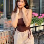 Miesha Saakshi Iyer Instagram - Running out of captions, So this is my caption 🤭 . . . . Corset: @thriftflipmumbai Pants: @urbanic_in . #dxb #dxblife #dubai #dubailife #dubai🇦🇪 #lovemylife #happiness #brown #thrift #corset #dubailove #miesha #mieshaiyer #grateful #gratitude #thankyouforeverything 🧿✨ Dubai, United Arab Emiratesدبي
