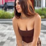 Miesha Saakshi Iyer Instagram - Running out of captions, So this is my caption 🤭 . . . . Corset: @thriftflipmumbai Pants: @urbanic_in . #dxb #dxblife #dubai #dubailife #dubai🇦🇪 #lovemylife #happiness #brown #thrift #corset #dubailove #miesha #mieshaiyer #grateful #gratitude #thankyouforeverything 🧿✨ Dubai, United Arab Emiratesدبي