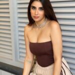 Miesha Saakshi Iyer Instagram - Running out of captions, So this is my caption 🤭 . . . . Corset: @thriftflipmumbai Pants: @urbanic_in . #dxb #dxblife #dubai #dubailife #dubai🇦🇪 #lovemylife #happiness #brown #thrift #corset #dubailove #miesha #mieshaiyer #grateful #gratitude #thankyouforeverything 🧿✨ Dubai, United Arab Emiratesدبي