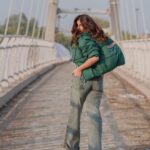 Miesha Saakshi Iyer Instagram - Feel like sun on my skin So this is love, I know it is I know I sound super cliché But you make me feel some type of way ☘️🌞🌱 . . . 📸 : @swagatsharmaphotography Jacket : @burger.bae . . . #photography #photoshoot #photoofday #ootd #delhi #pufferjacket #delhiwinters #sunkissed #sunnyday #color #miesha #mieshaiyer #grateful #gratitude #thankyouforeverything 🧿✨