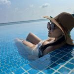 Minissha Lamba Instagram - A picture a day... Keeps the blues away.... In this case though... The blues are highly appreciated... . . . . . . . . . . . @hideawaybeachmaldives Hideaway Beach Resort & Spa Maldives