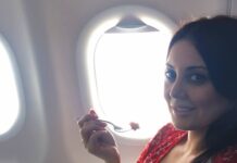 Minissha Lamba Instagram - Couldn’t have been a better way to travel to #Maldives than on Vistara because flying feels safe with them and the Beetroot Salad was bomb! #MaldivesOnVistara #flyingfeelssafeagain @vistara @rupalidean