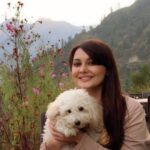 Minissha Lamba Instagram - Kiki and Mini ❤️ . . . . . . . . #mountain #nature #naturephotography #photooftheday #flowers #toypoodle #poodlesofinstagram #travel #travelphotography #love