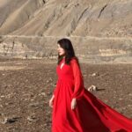 Monica Sharma Instagram - 🍬 ♥️ Wearing- @kaisha_by_kanika Styled by- @styledbycindy01 . . . . . #reddress #redgown #redlips #redaesthetic #reels #reelitfeelit #reelsvideo #réel #reelsinstagram #trending #trendingsongs #reel #redlove #hills #hill #spiti #travel #travelreels #travelgram New Delhi
