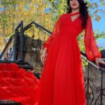 Monica Sharma Instagram - cuz m not sleepy rn❤️😏 . . . . Wearing- @kaisha_by_kanika Styled by- @styledbycindy01 . . . #travelgram #travelphotography #gown #travelindia #redgown #red #fashiondesigner #gowns #spiti #spitivalley #hills #hillstation #himachal #Instafashion #instatravel #travelingram #travellife #explorepage #travelling #spitivalley #fashion #instadaily #travelgram #travelphotography #travelblogger #stylefashion #instafashion #photooftheday #photogram #traveladdict #instastyle #style #photography New Delhi